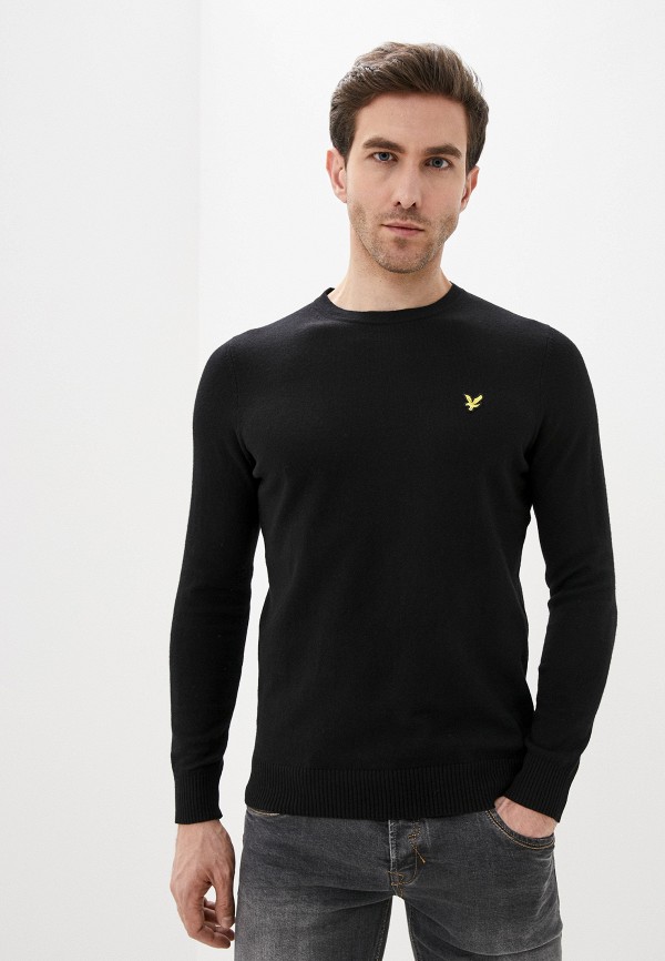 

Джемпер Lyle & Scott, Черный, Crew Neck Cotton Merino Jumper
