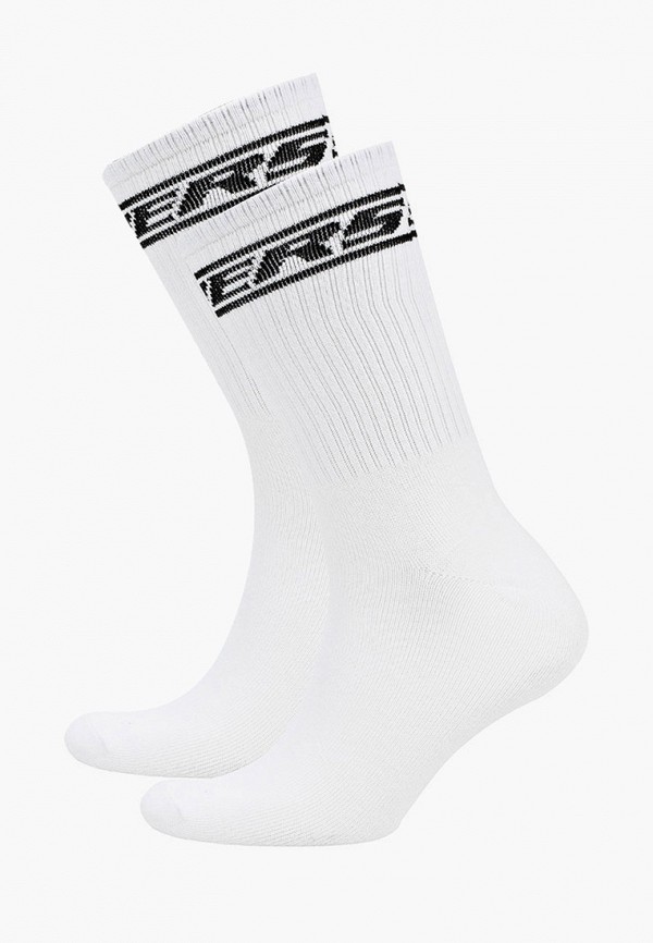 

Носки 2 пары Skechers, Белый, NON TERRY CREW 3X1 RIB CUFF