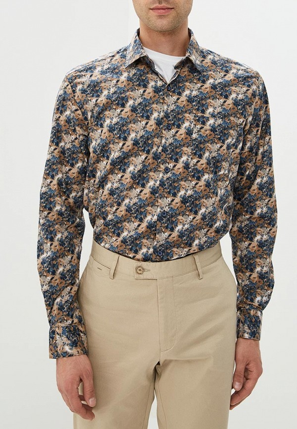 

Рубашка Bawer, Коричневый, Classic Fit