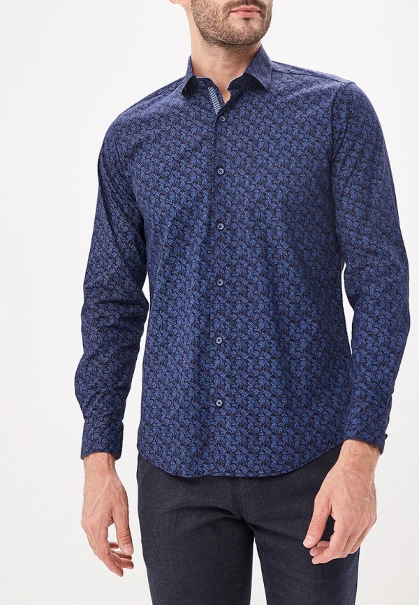 

Рубашка Bawer, Синий, Slim Fit