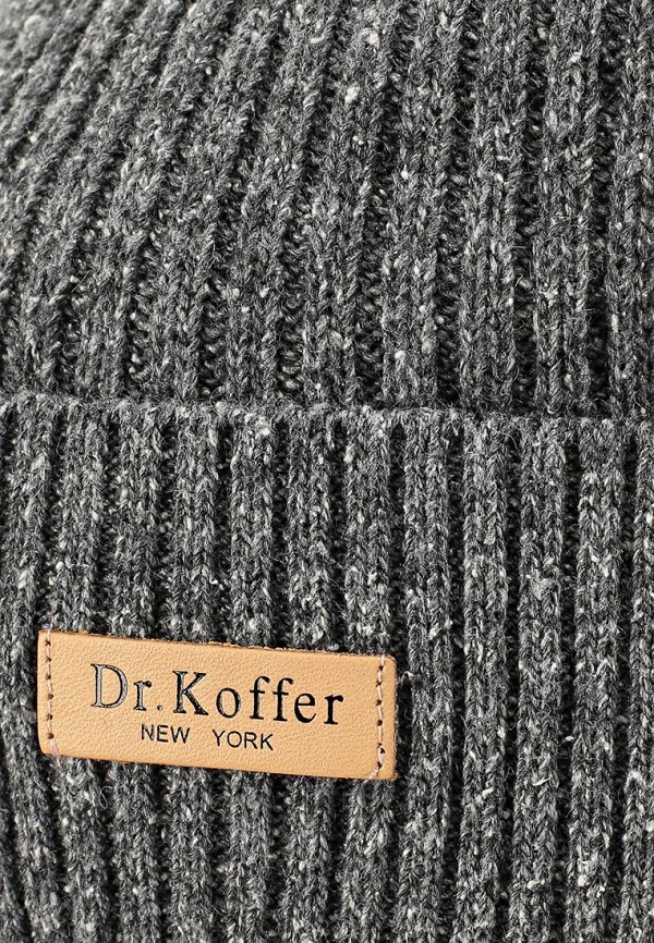 Шапка Dr.Koffer цвет серый  Фото 4