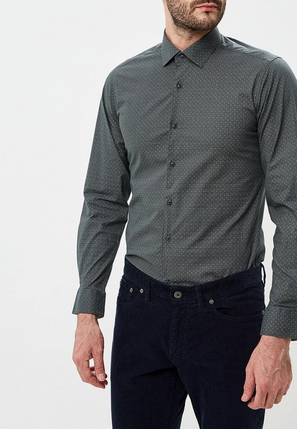 

Рубашка Bawer, Зеленый, Приталенная (Slim Fit)
