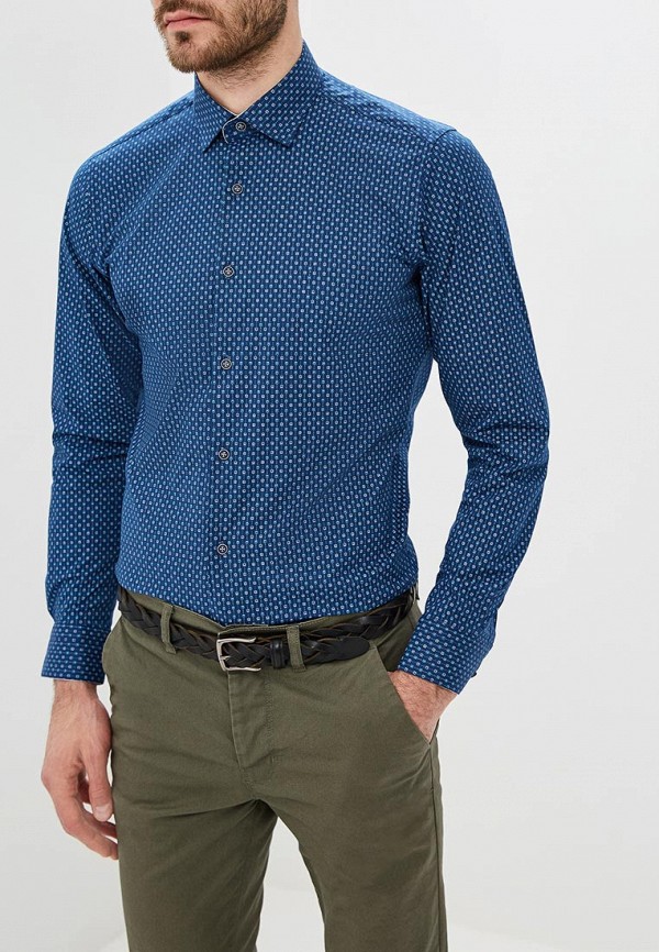 

Рубашка Bawer, Синий, Slim Fit