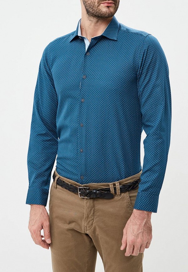 

Рубашка Bawer, Синий, Приталенная (Slim Fit)