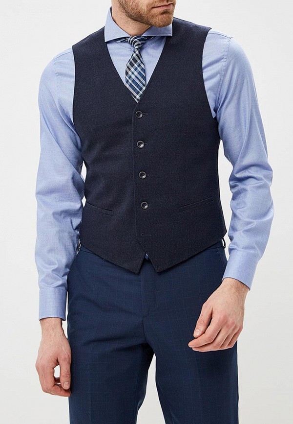 

Жилет Marcello Gotti, slim fit, Синий