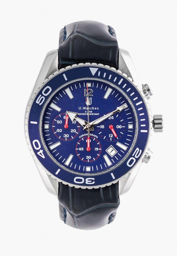 

Часы U.Watches, Серебряный, Grand Sport
