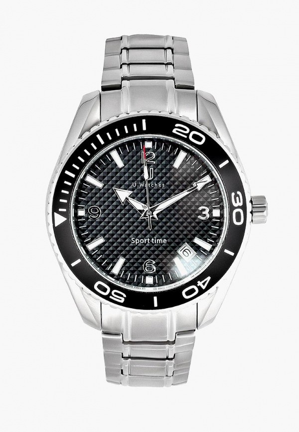 

Часы U.Watches, Серебряный, Grand Sport