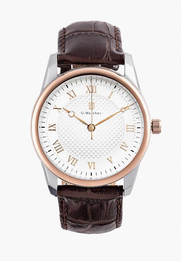 

Часы U.Watches, Коричневый, Double U
