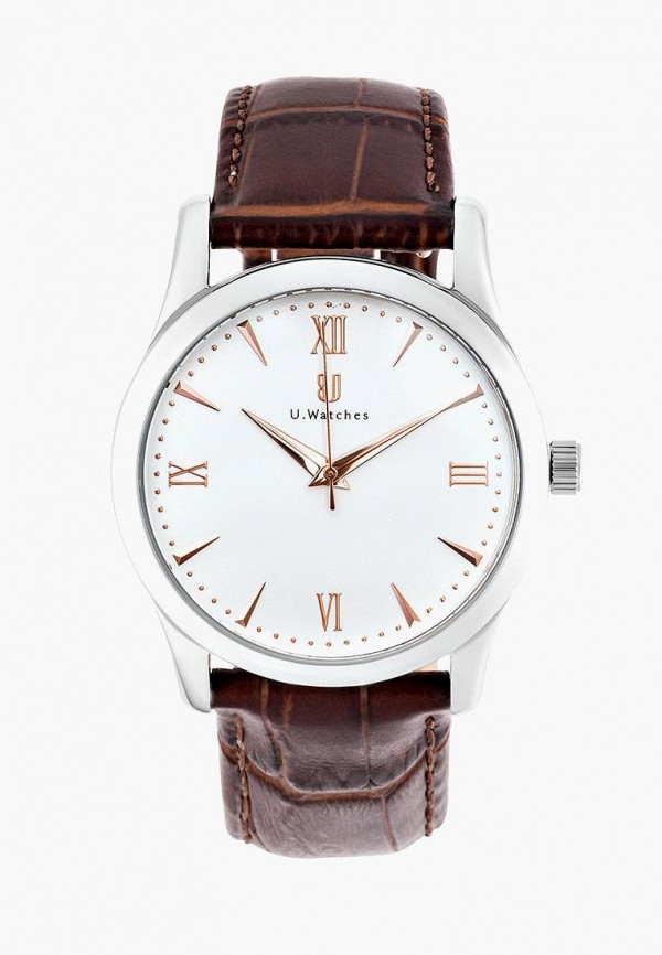 

Часы U.Watches, Коричневый, Double U