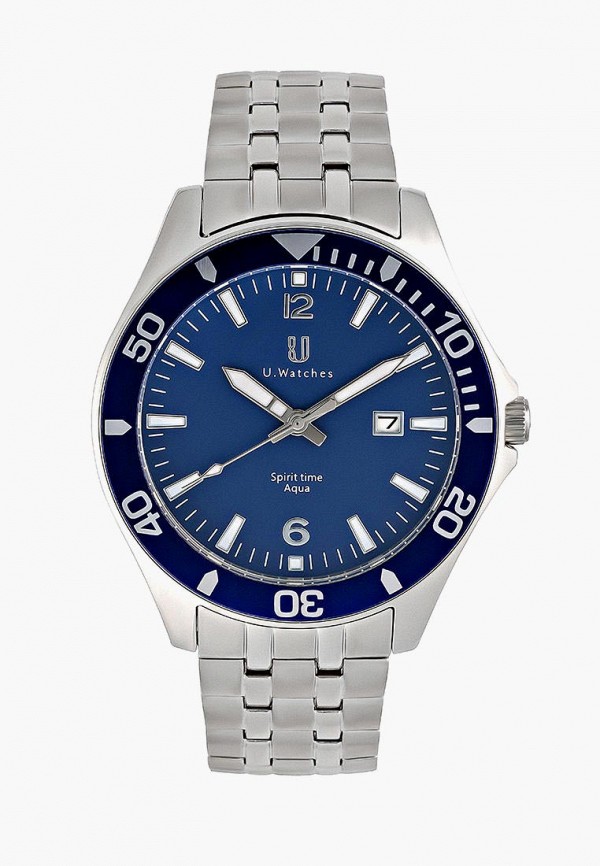 

Часы U.Watches, Серебряный, Aque