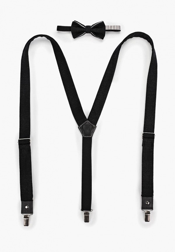 

Комплект ViaVestis, : подтяжки и галстук-бабочка, Черный