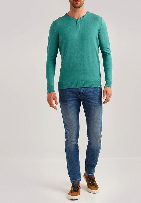 Пуловер Finn Flare цвет бирюзовый  Фото 2