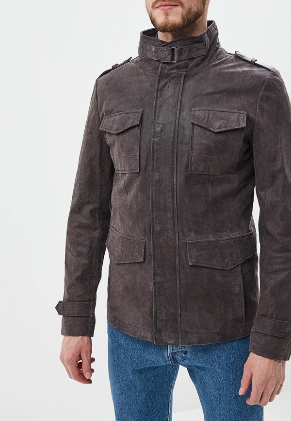 

Куртка кожаная Urban Fashion for Men, CD143S9, Коричневый