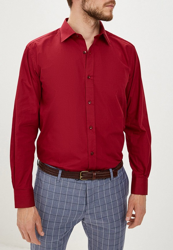 Рубашка Karflorens цвет бордовый 