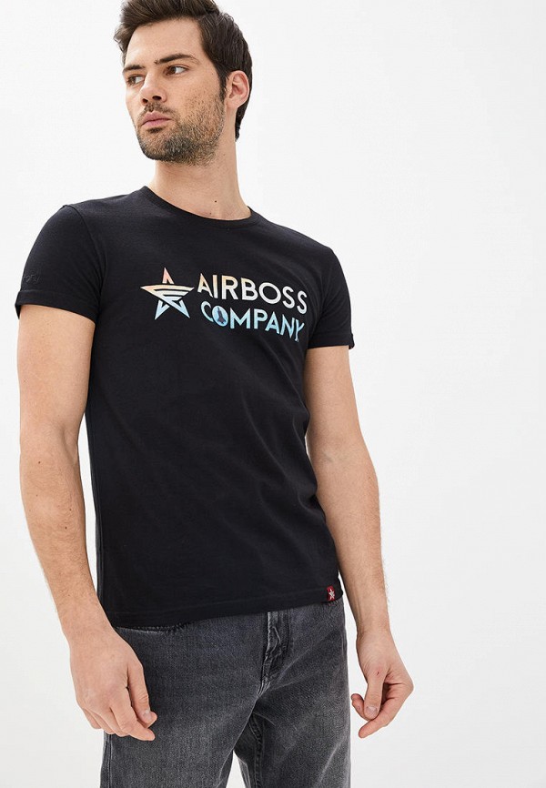 

Футболка Airboss, Черный, Airboss MP002XM24MIH