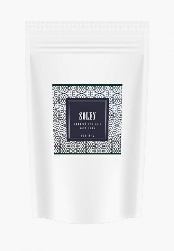 

Соль для ванн Solen, морская натуральная мелкого помола «SOLEN Green Ocean» FOR MEN, 1000 г, Зеленый