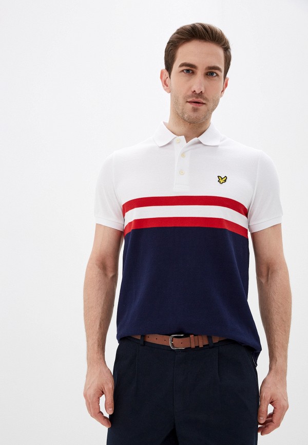 

Поло Lyle & Scott, Синий, Yoke Stripe Polo Shirt