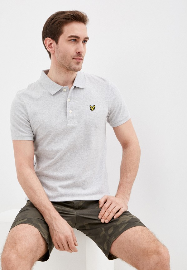 

Поло Lyle & Scott, Серый, Slim Stretch Polo Shirt