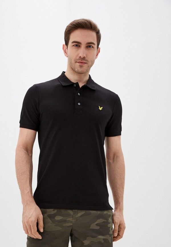 Поло Lyle & Scott цвет черный 