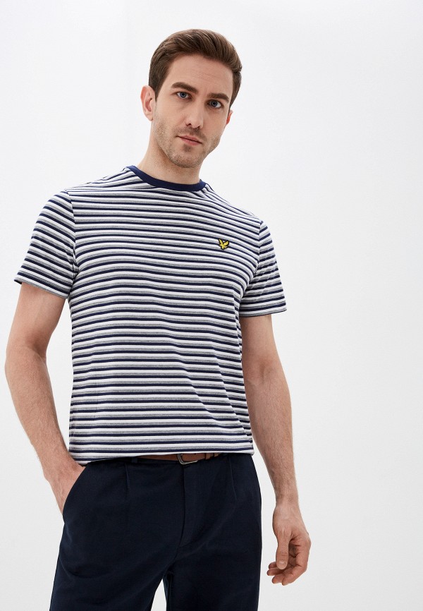 

Футболка Lyle & Scott, Синий, Stripe Ringer T-Shirt