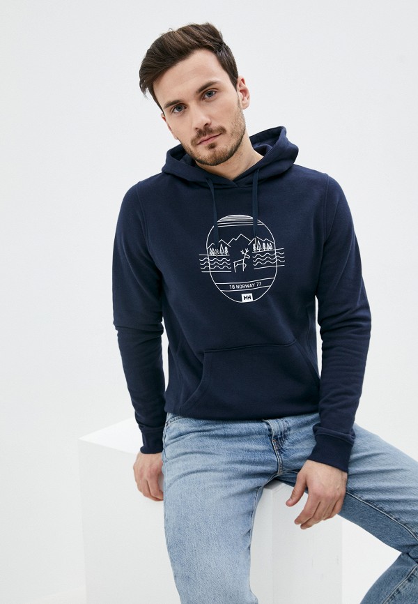

Худи Helly Hansen, Синий, F2F COTTON HOODIE