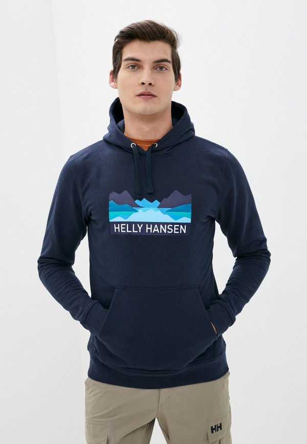 

Худи Helly Hansen, Синий, NORD GRAPHIC PULL OVER HOODIE