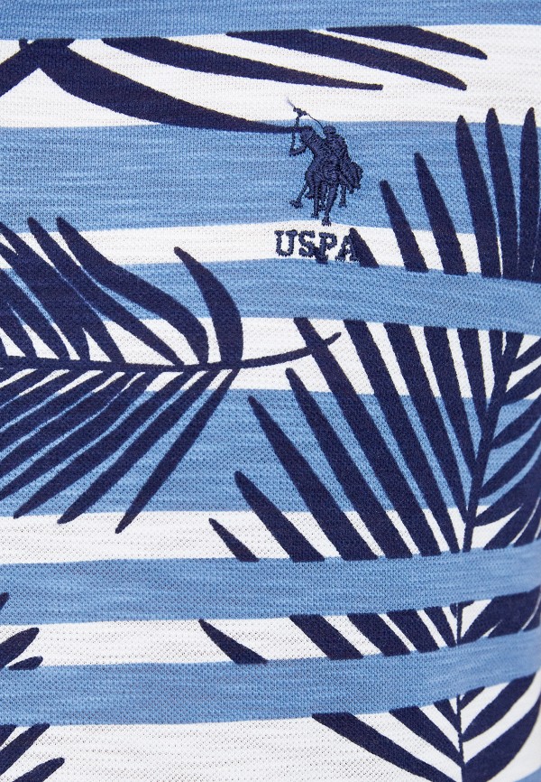 Поло U.S. Polo Assn. цвет синий  Фото 3