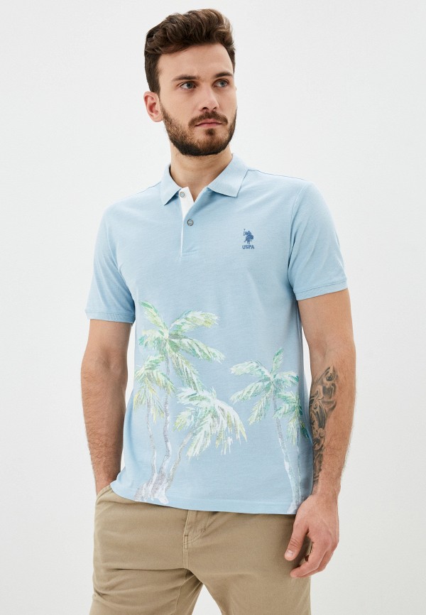 

Поло U.S. Polo Assn, Голубой