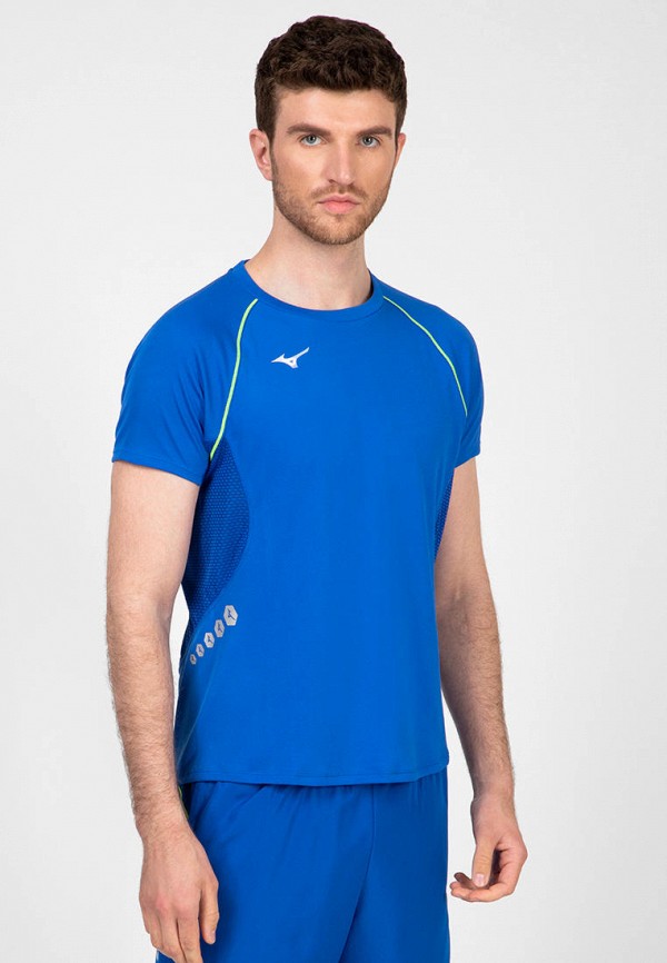 

Футболка спортивная Mizuno, Голубой, Premium