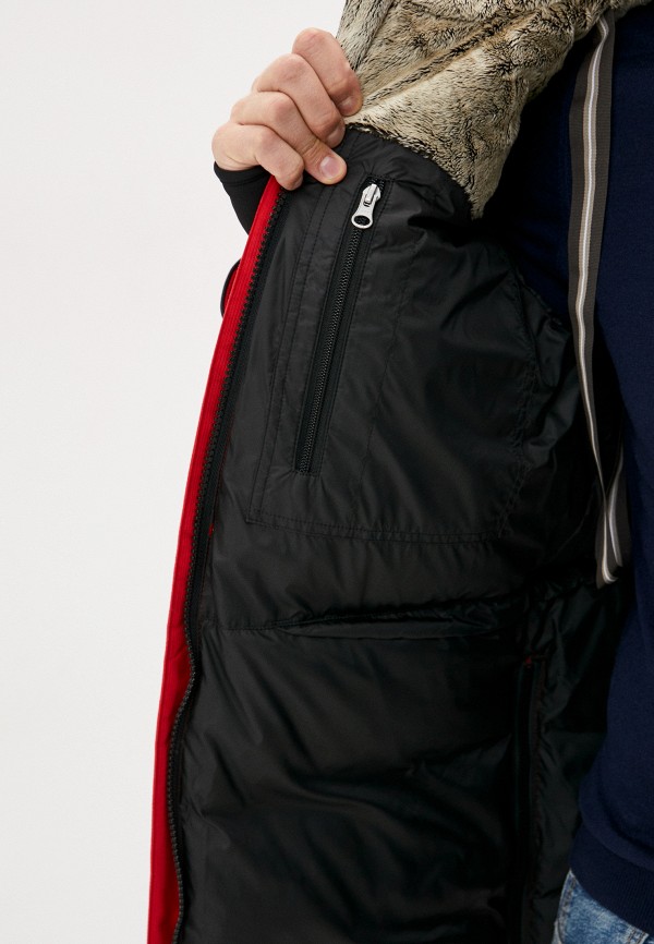 Пуховик Bask красный, размер 54, фото 4
