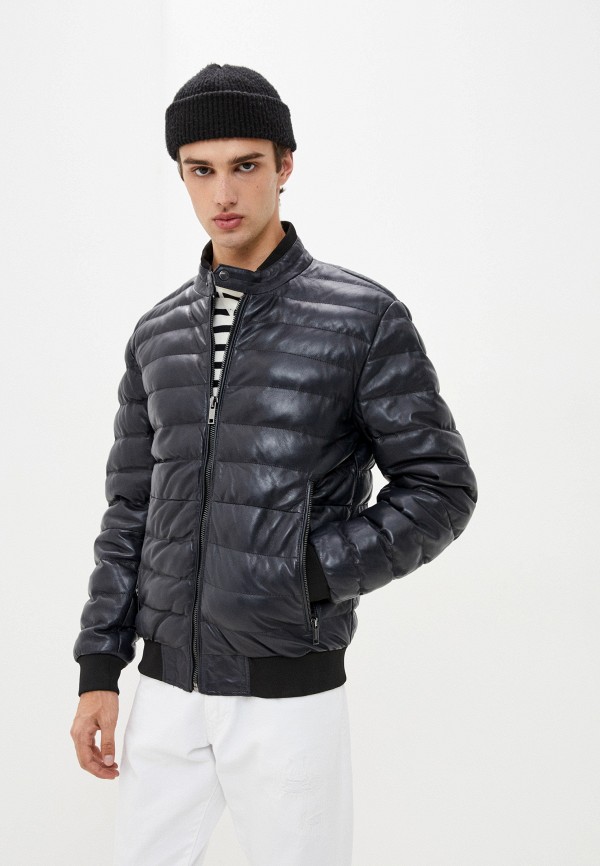 

Куртка кожаная Urban Fashion for Men, Серый