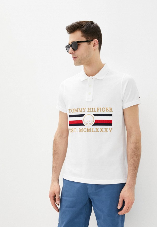 

Поло Tommy Hilfiger, Белый, Tommy Hilfiger MP002XM2504V