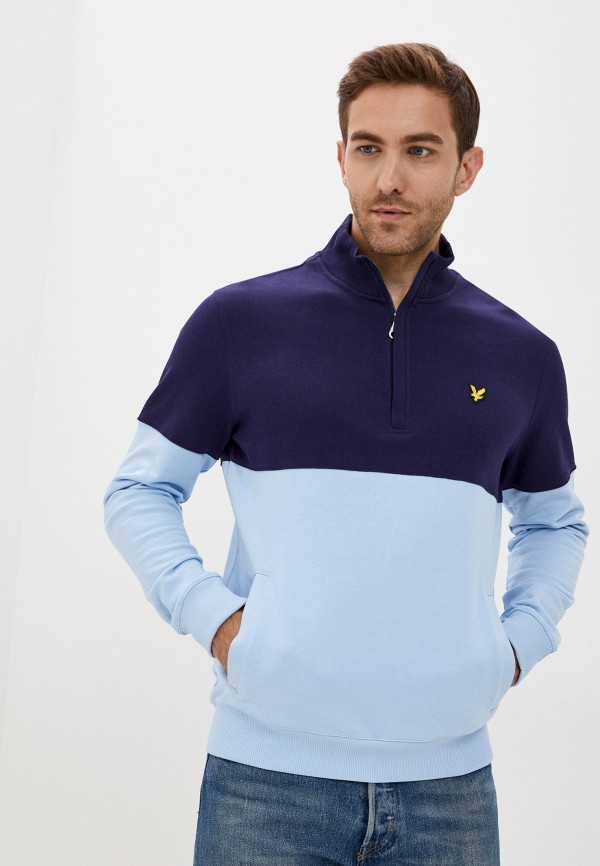 

Олимпийка Lyle & Scott, Голубой, Split Funnel Neck