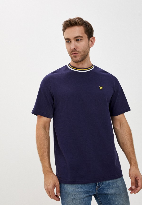 

Футболка Lyle & Scott, Синий, Multi Rib T-shirt