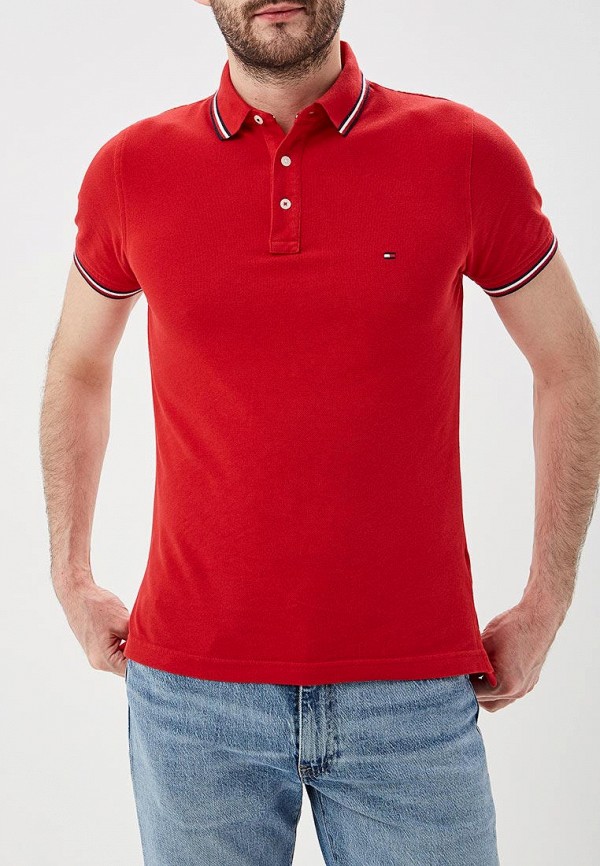 

Поло Tommy Hilfiger, Красный, Tommy Hilfiger MP002XM250KH