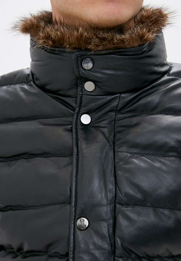 Куртка кожаная Al Franco цвет черный  Фото 5