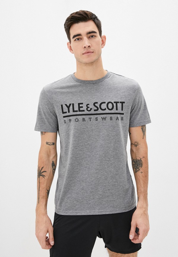 

Футболка Lyle & Scott, Серый, Harridge SS Large Logo T-Shirt