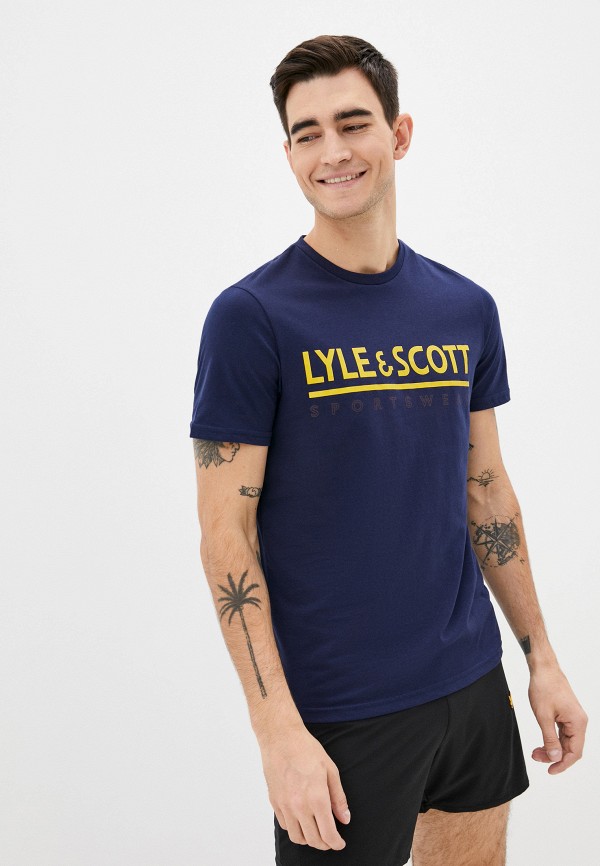 

Футболка Lyle & Scott, Синий, Harridge SS Large Logo T-Shirt