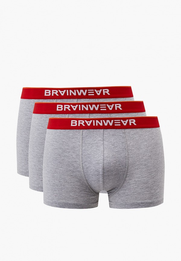 

Трусы 3 шт. Brainwear, Серый