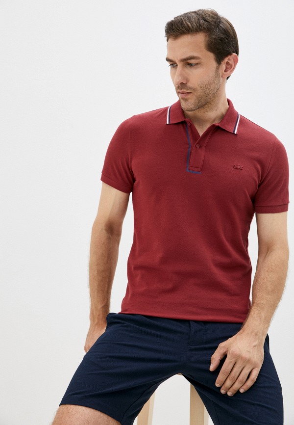 

Поло Lacoste, Бордовый