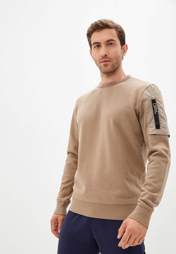 

Свитшот National Geographic, Бежевый, FOUNDATION crew neck