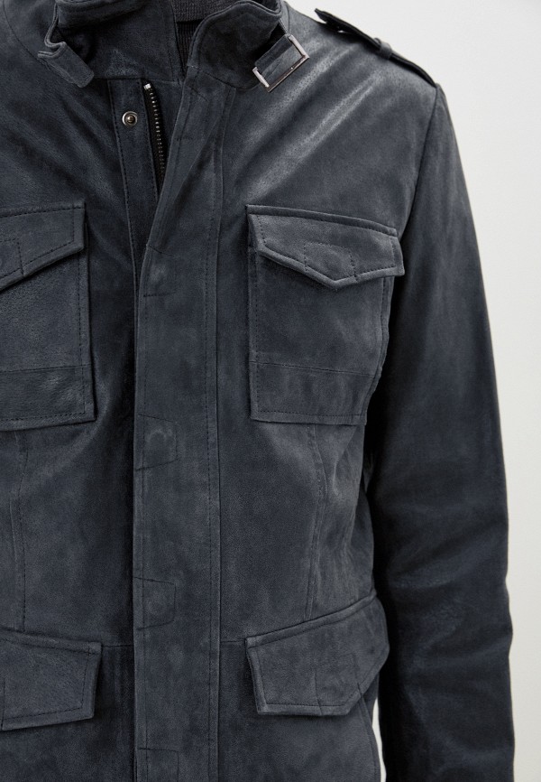 Куртка кожаная Urban Fashion for Men коричневый, размер 60, фото 5