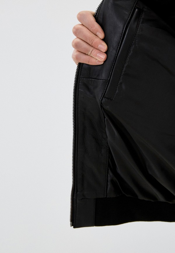 Куртка кожаная Urban Fashion for Men черный, размер 58, фото 4