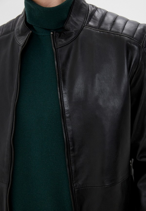 Куртка кожаная Urban Fashion for Men черный, размер 58, фото 5
