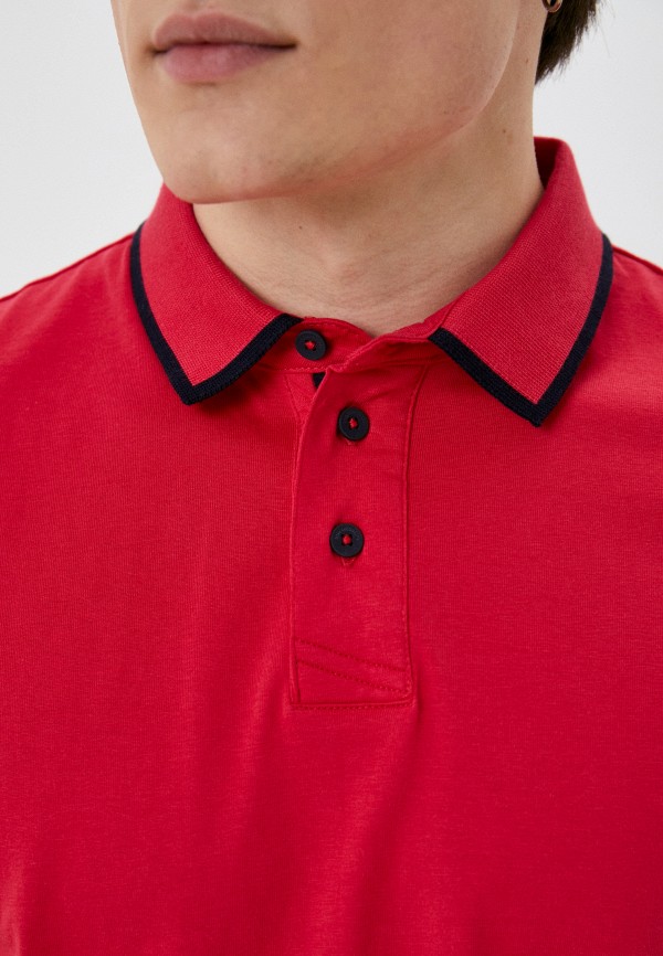 Поло Tom Tailor красный, размер 50, фото 4