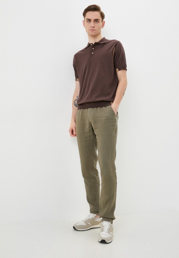 Поло Cudgi коричневый, размер 50, фото 2