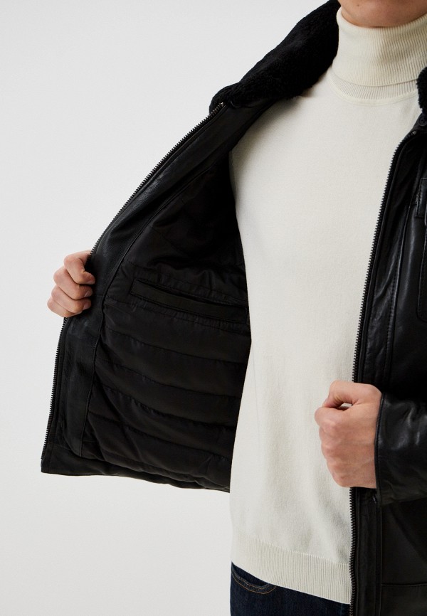 фото Куртка кожаная утепленная urban fashion for men