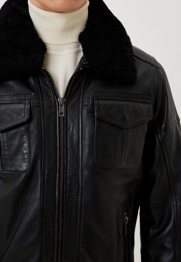 фото Куртка кожаная утепленная urban fashion for men