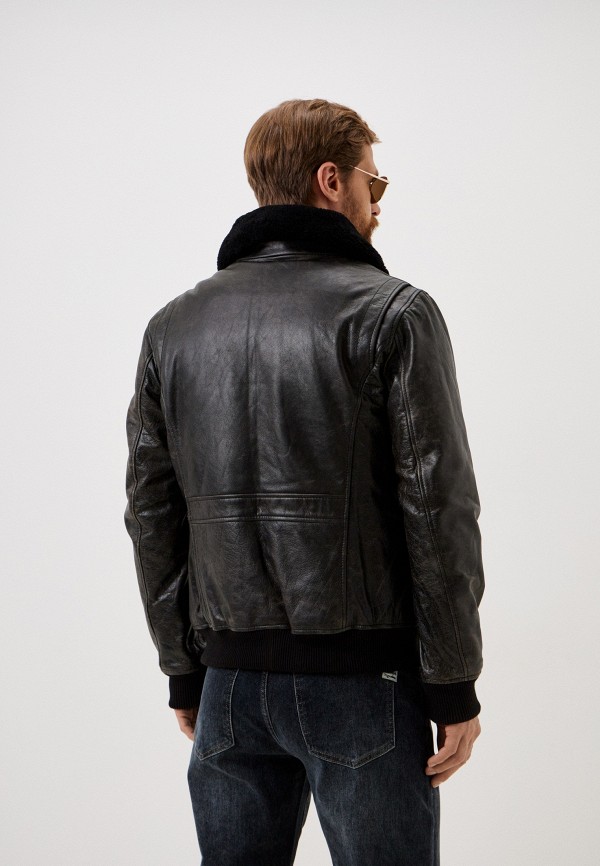 фото Куртка кожаная утепленная urban fashion for men