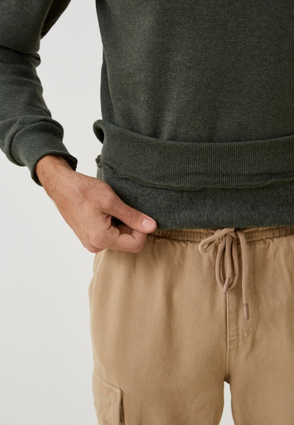 Свитшот Koton зеленый, размер 48, фото 4